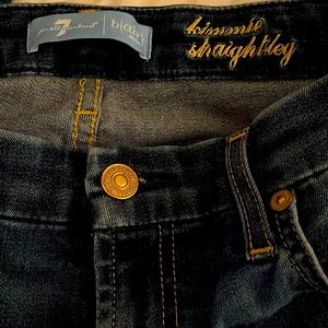 7 FOR ALL MANKIND B(air) Kimmie Straight in Rinsed Indigo -- size 29